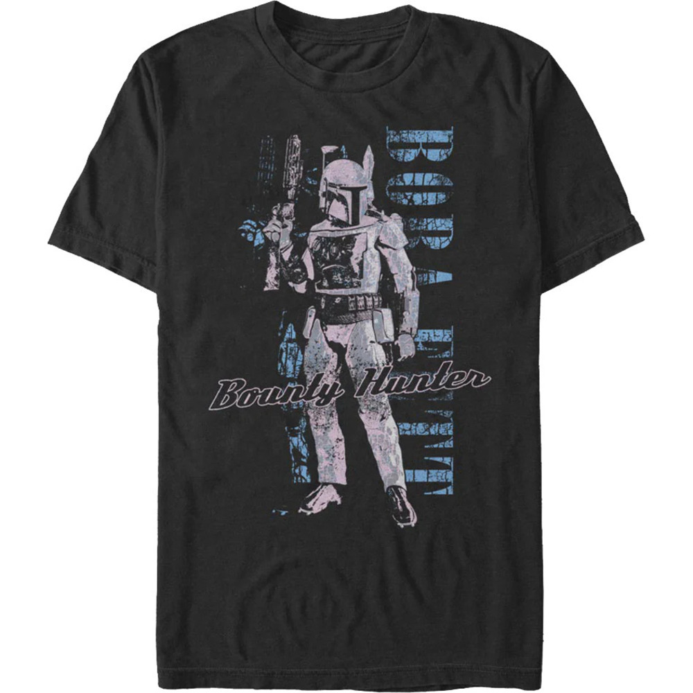 Distressed Bounty Hunter Boba Star Wars Fett Tshirt